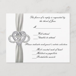 Infinity Heart Response-Kaart RSVP Kaartje