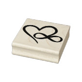 Infinity Heart Rubberstempel (Stempel)