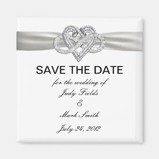 Infinity Heart Save the Date Magnet (Voorkant)