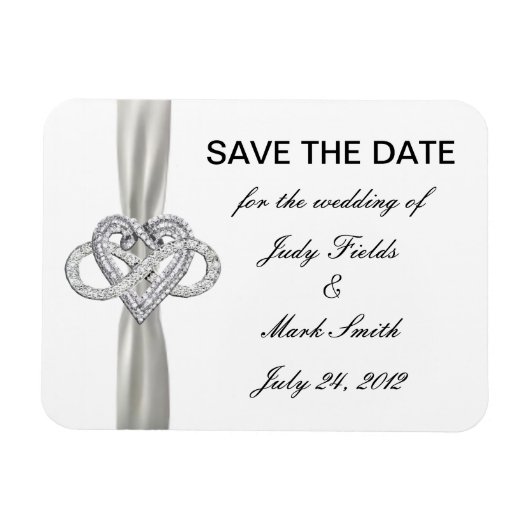 Infinity Heart Save the Date Magnet Magneet (Horizontaal)