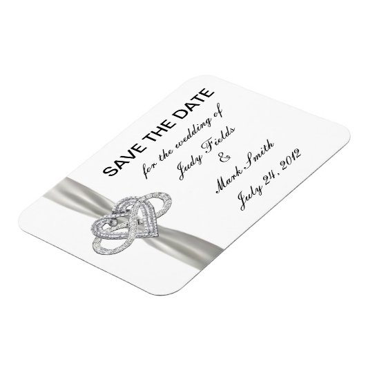 Infinity Heart Save the Date Magnet Magneet (Linkerzijde)