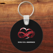 Infinity Heart Sikkelcelbewustzijn Sleutelhanger (Voorkant)