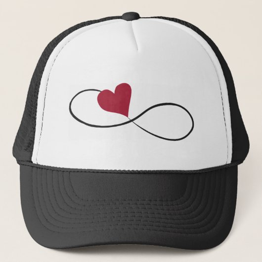 Infinity Heart Trucker Hat Trucker Pet (Voorkant)