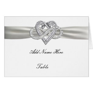 Infinity Heart Wedstrijding Table Place Card