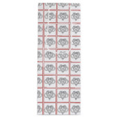 Infinity Heart Wine Gift Bag Wijn Cadeautas (Voorkant)