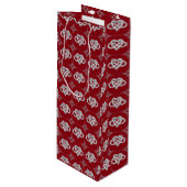 Infinity Heart Wine Gift Bag Wijn Cadeautas (Voorkant Gekanteld)