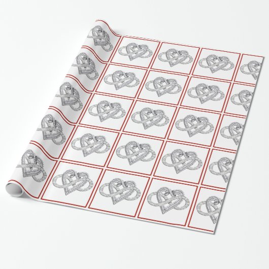Infinity Heart Wrapping Paper Cadeaupapier (Uitgerold)