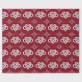 Infinity Heart Wrapping Paper Cadeaupapier (Vlak)
