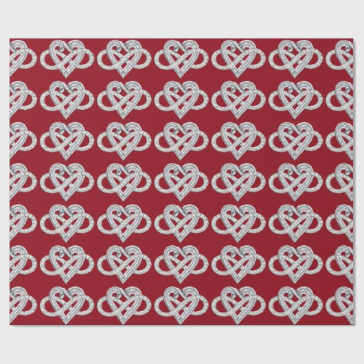 Infinity Heart Wrapping Paper Cadeaupapier (Vlak)