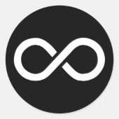 Infinity Ideology Ronde Sticker (Voorkant)