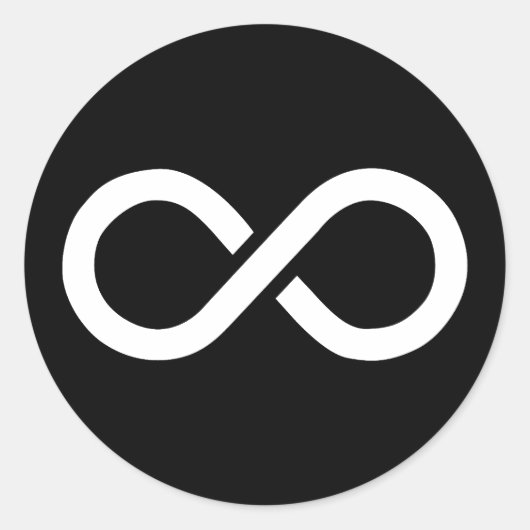 Infinity Ideology Ronde Sticker (Voorkant)