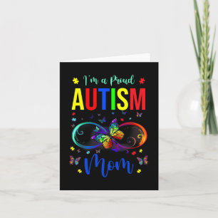 Infinity In A Proud Mom Autisme Bewustzijn Vlinder Kaart