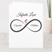 Infinity-jubileumkaart | Naam & Jaar Kaart (Achterkant)