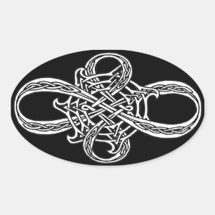Infinity Knot-Sticker Ovale Sticker