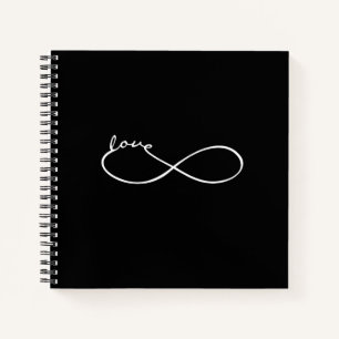 Infinity - Lemniscaat LIEFDE - wit Notitieboek