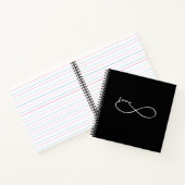 Infinity - Lemniscaat LIEFDE - wit Notitieboek (Binnen)