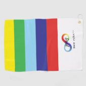 Infinity LGBTQ+ Pride Tas Golfhanddoek (Horizontaal)