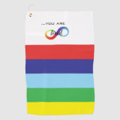 Infinity LGBTQ+ Pride Tas Golfhanddoek (Voorkant)