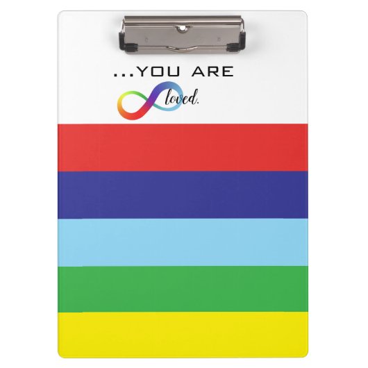 Infinity LGBTQ+ Pride Tas Klembord (Voorkant)