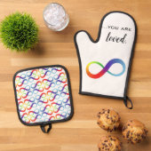 Infinity LGBTQ+ Pride Tas Ovenwant & Pannenlap Set (Top down)