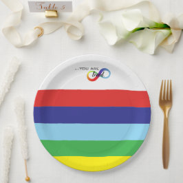 Infinity LGBTQ+ Pride Tas Papieren Bordje