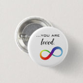 Infinity LGBTQ+ Pride Tas Ronde Button 3,2 Cm (Voorkant /achterkant)