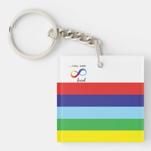Infinity LGBTQ+ Pride Tas Sleutelhanger (voorkant)