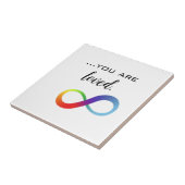 Infinity LGBTQ+ Pride Tas Tegeltje (Zijkant)