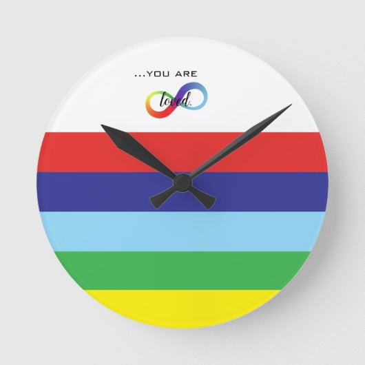 Infinity LGBTQ+ Pride Tote Bag Ronde Klok (Voorkant)