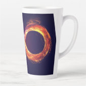 Infinity Logo Symbol Digitale Kunst Latte Mok (Rechts)