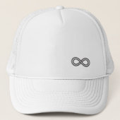 Infinity Logo - White Trucker Hat Pet (Voorkant)