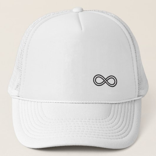 Infinity Logo - White Trucker Hat Trucker Pet (Voorkant)