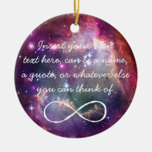Infinity loop en galaxy space hipster background keramisch ornament