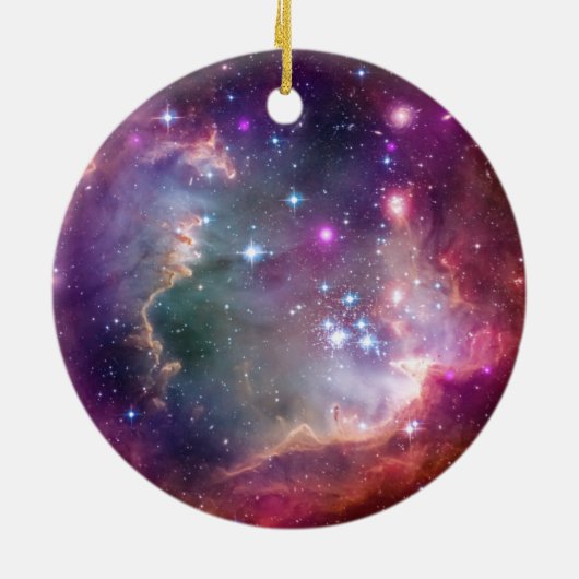 Infinity loop en galaxy space hipster background keramisch ornament (Achterkant)