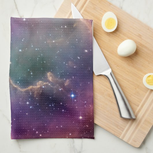 Infinity loop en galaxy space hipster background theedoek (Quarter Fold)