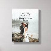 Infinity Love Custom Family Name Wedding Canvas Afdruk (Voorkant)