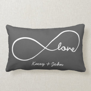 Infinity Love - Dark Grey Kussen