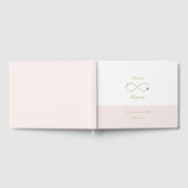 Infinity Love Double Happiness White Blush Wedding Gastenboek (Volledig)