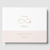 Infinity Love Double Happiness White Blush Wedding Gastenboek (Voorkant)