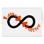 Infinity Love Heart  Card (Voorkant Horizontaal)