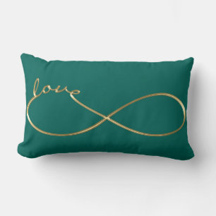 Infinity Love Lemniscate gold + je rug. Kussen