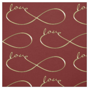 Infinity Love Lemniscate gold + je rug. Stof