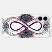 Infinity Love Mandala iPhone 16 Plus Hoesje – Mode (Achterkant (horizontaal))