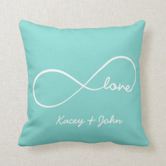 Infinity Love met Quatrefoil achtergrond Kussen