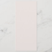 Infinity Love Monogram Gold White Weddenrennen Menu (Achterkant)