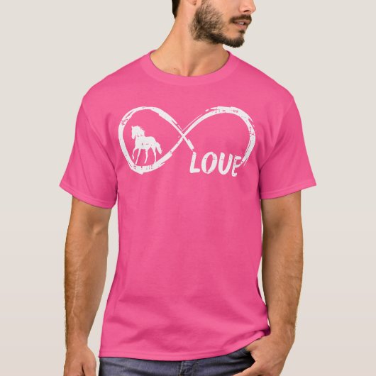 Infinity Love Paard Schattige Paardensport Vrouwen T-shirt (Voorkant)