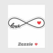 Infinity Love-symbool Sticker (Vel)