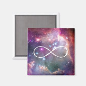 Infinity lus en galaxy ruimte hipster achtergrond magneet (Voorkant / Achterkant)