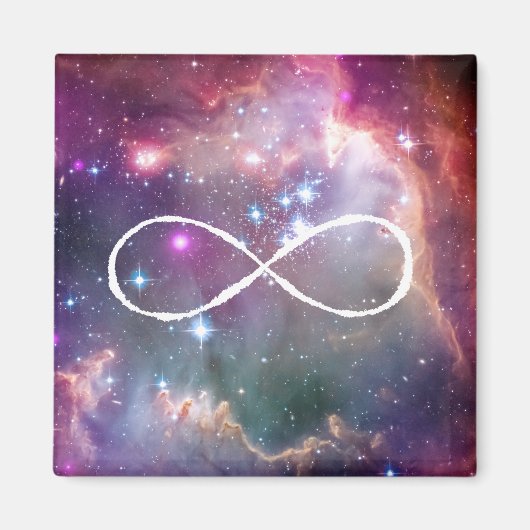 Infinity lus en galaxy ruimte hipster achtergrond magneet (Voorkant)