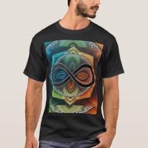 Infinity Mandala African Tribal Mask Abstract